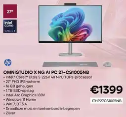 CompuDeals hp Omnistudio X NG AI PC 27-CS1005NB aanbieding