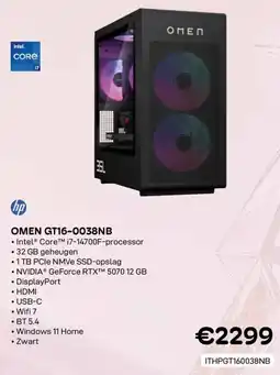 CompuDeals hp Omen GT16-0038NB aanbieding