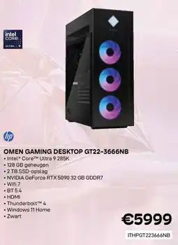 CompuDeals hp Omen Gaming Desktop GT22-3666NB aanbieding