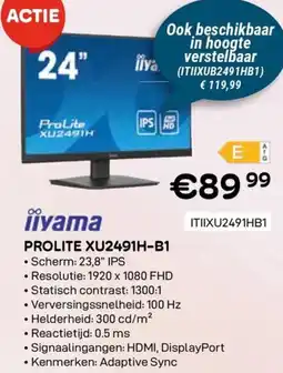 CompuDeals iiyama Prolite XU2491H-B1 aanbieding
