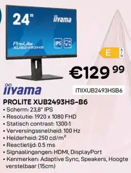 CompuDeals iiyama Prolite XUB2493HS-B6 aanbieding