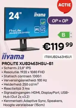 CompuDeals iiyama Prolite XUB2463HSU-B1 aanbieding