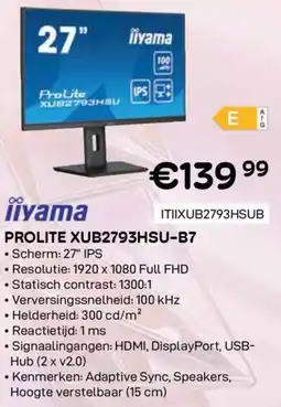 CompuDeals iiyama Prolite XUB2793HSU-B7 aanbieding
