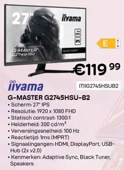 CompuDeals iiyama G-Master G2745HSU-B2 aanbieding