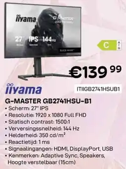 CompuDeals iiyama G-Master GB2741HSU-B1 aanbieding