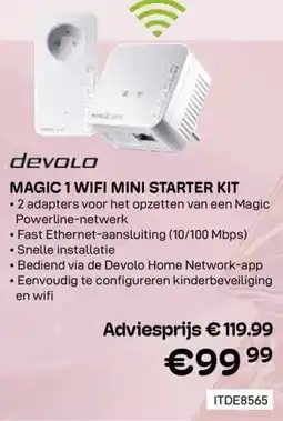 CompuDeals Devolo magic 1 wifi mini starter kit aanbieding