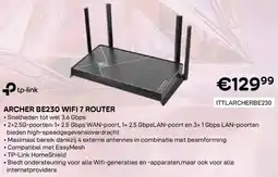CompuDeals tp-link Archer BE230 wifi 7 router aanbieding