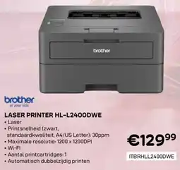 CompuDeals brother laser printer HL-L2400DWE aanbieding