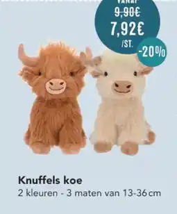 Poils et Plumes Knuffels koe aanbieding