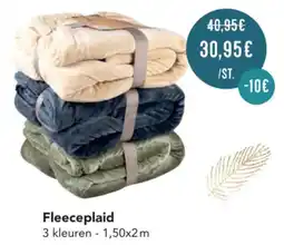 Poils et Plumes Fleeceplaid aanbieding