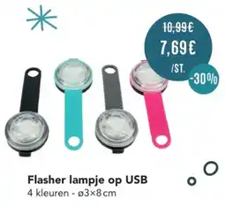 Poils et Plumes Flasher lampje op USB aanbieding