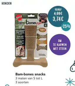 Poils et Plumes Bam-bones snacks aanbieding