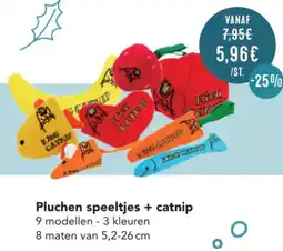 Poils et Plumes Pluchen speeltjes + catnip aanbieding