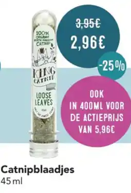 Poils et Plumes Catnipblaadjes aanbieding
