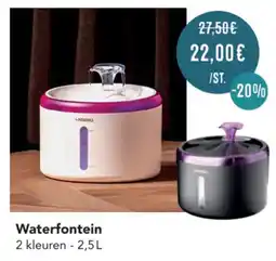 Poils et Plumes Waterfontein aanbieding