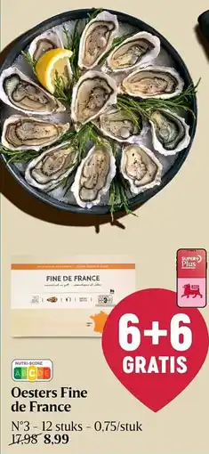 Delhaize Oesters Fine de France aanbieding