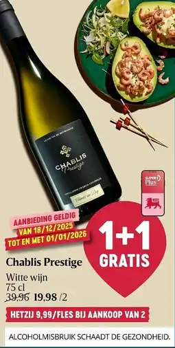 Delhaize Chablis Prestige aanbieding