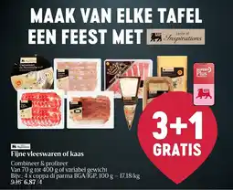 Delhaize Fijne vleeswaren of kaas aanbieding