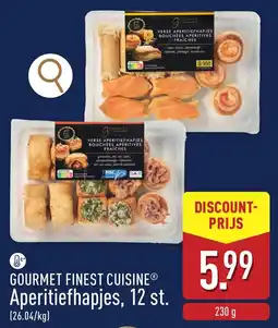 ALDI Gourmet finest cuisine aperitiefhapjes aanbieding