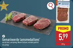 ALDI Gemarineerde lammedaillons aanbieding