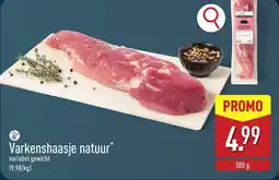 ALDI Varkenshaasje natuur aanbieding