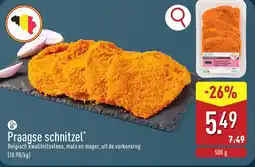 ALDI Praagse schnitzel aanbieding