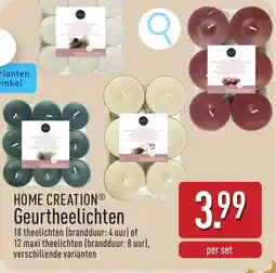 ALDI Home creation geurtheelichten aanbieding