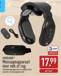 ALDI Ambiano massageapparaat voor nek of rug aanbieding