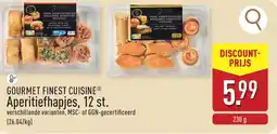 ALDI Gourmet finest cuisine aperitiefhapjes aanbieding