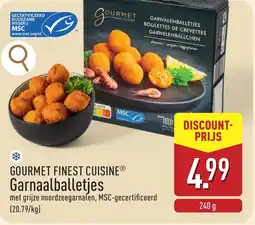 ALDI Gourmet finest cuisine garnaalballetjes aanbieding