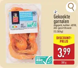 ALDI Gekookte garnalen aanbieding