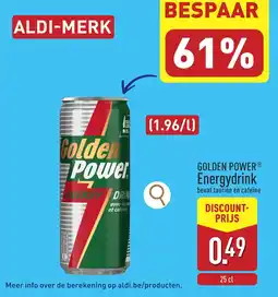ALDI Golden power energydrink aanbieding