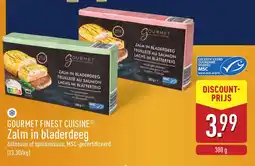 ALDI Gourmet finest cuisine zalm in bladerdeeg aanbieding