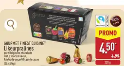 ALDI Gourmet finest cuisine likeurpralines aanbieding