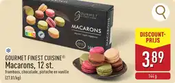 ALDI Gourmet finest cuisine macarons, aanbieding