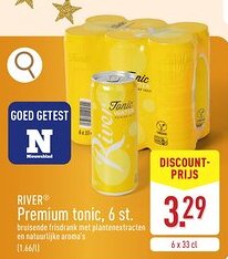 ALDI River Premium tonic aanbieding