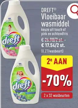 ALDI Dreft vloeibaar wasmiddel aanbieding