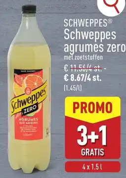 ALDI Schweppes agrumes zero aanbieding