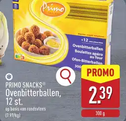 ALDI Primo snacks ovenbitterballen aanbieding