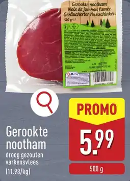 ALDI Gerookte nootham aanbieding