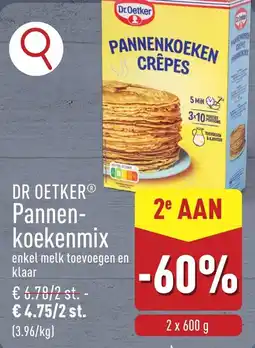 ALDI Dr oetker pannenkoekenmix aanbieding