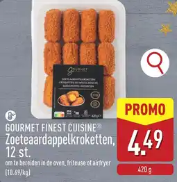 ALDI Gourmet finest cuisine zoeteaardappelkroketten aanbieding