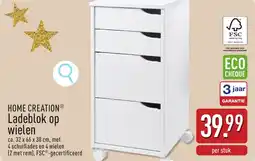 ALDI Home creation ladeblok op wielen aanbieding