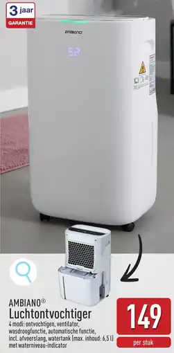 ALDI Ambiano luchtontvochtiger aanbieding