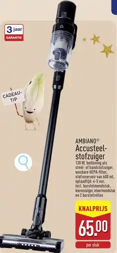 ALDI Ambiano accusteelstofzuiger aanbieding