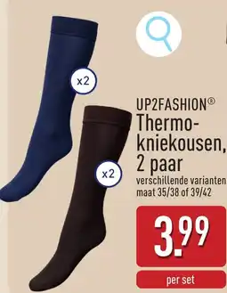 ALDI Up2fashion thermo kniekousen, aanbieding