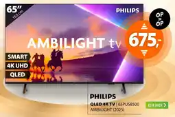 Expert Philips QLED 4K TV | 65PUS8500 AMBILIGHT (2025) aanbieding
