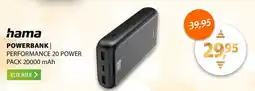 Expert Hama Powerbank | performance 20 power pack 20000 mah aanbieding