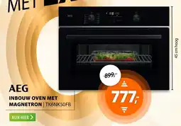 Expert AEG Inbouw oven met magnetron TK6NK50FB aanbieding