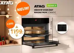 Expert Atag inbouw oven met magnetron CX6471C aanbieding